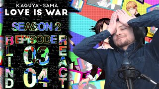 Teeaboo Reacts  Kaguyasama Love is War S2 Episodes 3  4  Celestial Bodies  Competition [upl. by Merralee]