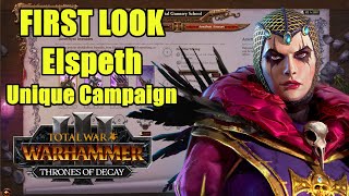 First Look  Elspeth Von Draken Unique Campaign  Thrones of Decay  Total War Warhammer 3 [upl. by Janyte426]