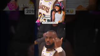 2018 LEBRON IS BACK 😳 iamqual lebronjames nba basketball reaction bronnyjames lakers hoops [upl. by Ladonna337]