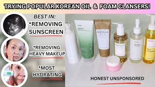 VIRAL Korean Oil amp Foam Cleansers Which is the Best [upl. by Anirtik531]