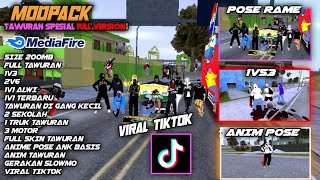 SHARE MODPACK GTA SA LITE TAWURAN BASIS FULL SKIN ANIM TAWURAN VIRAL TIKTOK200MB [upl. by Cousin]