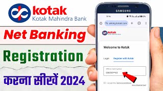 Kotak Mahindra Bank Internet Banking Registration  Kotak Net Banking Kaise Chalu Karen  Activation [upl. by Brockwell]