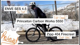 Enve SES 45 vs Princeton Carbon Works Dual 5550 vs Zipp 404 Firecrest  Test Review Comparison [upl. by Nnylarac]