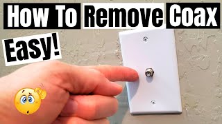 COAX OUTLET REMOVAL  HOW TO [upl. by Amye]