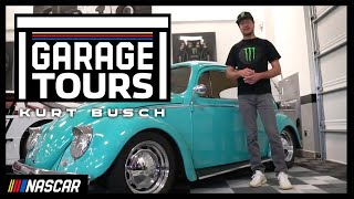 Kurt Busch talks historic car collection NASCAR Garage Tour [upl. by Raddatz]