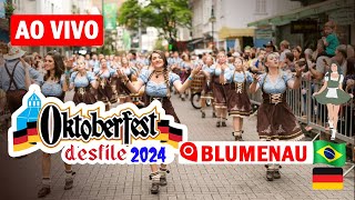 AO VIVO 1210 SABADO DESFILE OKTOBERFEST BLUMENAU 2024 [upl. by Orji]