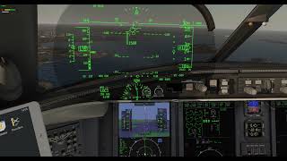 Landing at Boston Logan Intl Airport KBOS XP11 pilots view [upl. by Cyrano]