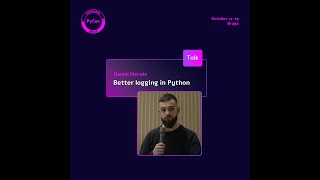 PyCon PT 24  Better logging in Python [upl. by Aratehs]