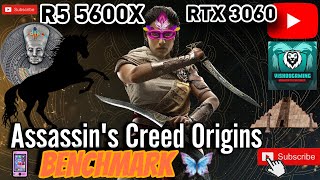 Assassins Creed ORIGINS BENCHMARK TEST R5 5600X  RTX 3060 MEDIUMHIGHVERY HIGHULTRA HIGH [upl. by Ag]