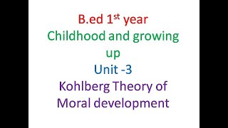 Kohlberg Theory of moral development learningconfidently [upl. by Raila]