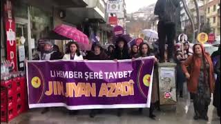 Hakkari DEM Partiden 25 Kasım yürüyüşü [upl. by Ymmik]