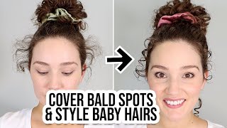 How to Style Frizzy Baby Hairs amp Cover Bald Spots [upl. by Neerehs]