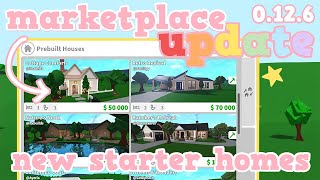 🏡NEW BLOXBURG UPDATE MARKETPLACE I MADE A STARTER HOUSE 0126 bloxburg [upl. by Eniarol939]