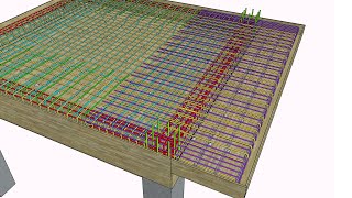 Cantilever Slab Rebar Placement and Construction Process [upl. by Lais]