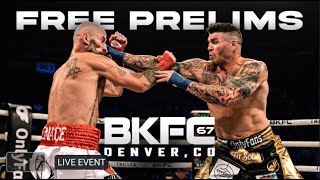 🔴 LIVE BKFC 67 Prelims  Full Bare Knuckle Fighting Cruiserweight Championship Title on Fubo Sports [upl. by Scrogan]