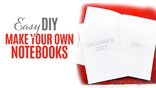 How To Make A DIY Calendar or Notebook Insert with Planner Printables [upl. by Enorel]