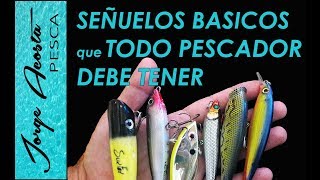 Señuelos que TODO PESCADOR DEBE TENER  Tipos de Señuelos y como usarlos para pesca en el mar [upl. by Hammerskjold]