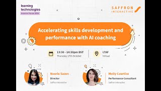 Accelerating Skills Development With AI  Learning Technologies Autumn Forum [upl. by Ahker]