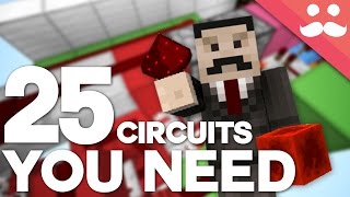 25 Minecraft Redstone Circuits YOU SHOULD KNOW [upl. by Ahsein429]