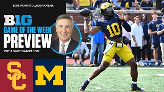 Gary Danielson previews No 11 USC vs No 18 Michigan  Big Ten on CBS Week 4 [upl. by Llenel]