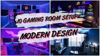 10 GAMING ROOM SETUP MODERN DESIGN [upl. by Elsinore]