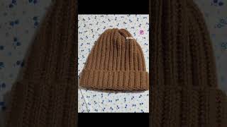 Crochet Ribbed Beanie 🧶😍 customerorder beanie ribbed crochet handmade crochetprojects yarn [upl. by Ycnuahc924]