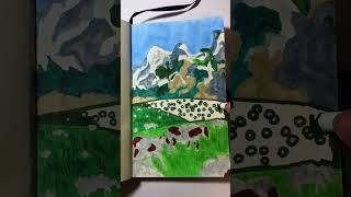 A picture of calm 🖼️🐑 art drawing painting [upl. by Githens]