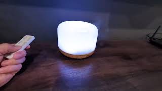 ASAKUKI 500ml Premium Essential Oil Diffuser with Remote Control Review [upl. by Ytsud]