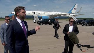 JD Vance hopes Air Force 2 will be his plane soon [upl. by Marie-Ann790]