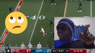 WTF QUEEFS STRUGGLED AGAINST THE PANTHERS NFL Kansas City Chiefs Vs Panthers Week 12 Reaction [upl. by Yrevi228]