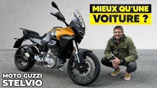 Essai Moto Guzzi Stelvio 2024 – Mieux équipée qu’une VOITURE [upl. by Riorsson]