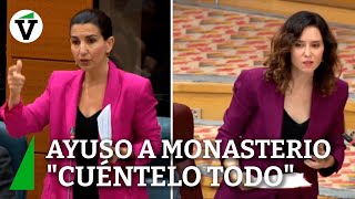 Rifirrafe entre Ayuso y Monasterio quotCuéntelo todo ¿noquot [upl. by Aveneg]