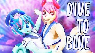 【MMD】 Dive to Blue  ft POM and GRIMBELLE [upl. by Renado216]