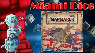 Mapmaker The Gerrymandering Game  A Miami Dice Review [upl. by Asinet]