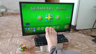 🔴 JUGANDO NIVELES CON LOS PIES Geometry Dash [upl. by Dario]