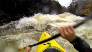 Kayaking Aberglaslyn Gorge High Flows [upl. by Sanfo]