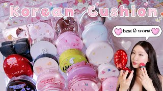 BEST amp WORST Korean Cushion Foundation HONEST Review TIRTIR Unleashia etc kbeauty koreanmakeup [upl. by Kola304]