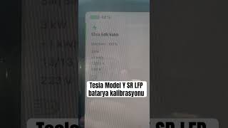 Tesla Model Y SR LFP Batarya Kalibrasyonu teslamodely modely [upl. by Monagan771]