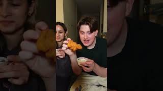 Trying Wingstop for the first time as Aussies Wingstop Mukbang USA [upl. by Innej]