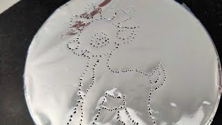 ASMR FOIL REINDEER 🦌 TRACING asmrsounds asmr satisfying fypシ゚viral trending [upl. by Shandra252]