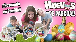 Buscamos HUEVOS DE PASCUA en el JARDÍN  Familukis [upl. by Adiraf]