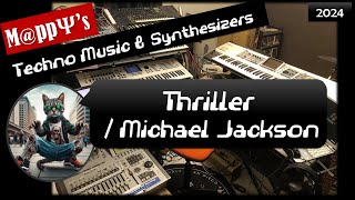 【 80s 】ギター汚染！ Thriller  Michael Jackson  MATZ amp MppΨ  Gt Synth Per amp Drs Cover  🎧 is Better [upl. by Ashley]