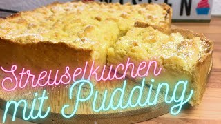 Omas👵🏻Streuselkuchen mit Pudding🥧ein Klassiker der immer gelingt Kuchen backenUnserfamilienwissen🥰 [upl. by Bonine]