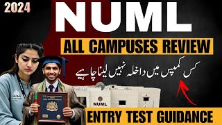 NUML Review 2024  All Campuses  NUML University Islamabad  Admission Guidance  Entry Test [upl. by Eyahc]