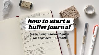 how to start a bullet journal  the ultimate guide for beginners and beyond [upl. by Aitret]