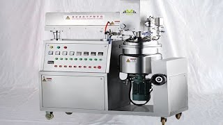 small volume vacuum emulsifier 20L pot cream making equipment lab use Maquinaria para hacer crema [upl. by Ingeberg]