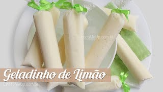 Receita de GELADINHO DE LIMÃƒO [upl. by Oakleil372]