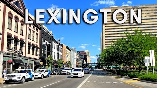 Kentucky USA 🇺🇸  Downtown Lexington Walking Tour and Travel Guide  4K [upl. by Veljkov]