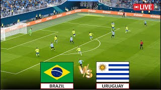 🔴LIVE  BRAZIL vs URUGUAY I COPA AMERICA 2024 I QUARTER FINAL STREAMING I eFOOTBALL PES 21 GAMEPLAY [upl. by Stafani]