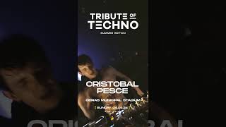 CRISTOBAL PESCE 🔥 FESTIVAL TRIBUTE OF TECHNO  4 agosto  Estádio Municipal de Oeiras shorts [upl. by Avera]